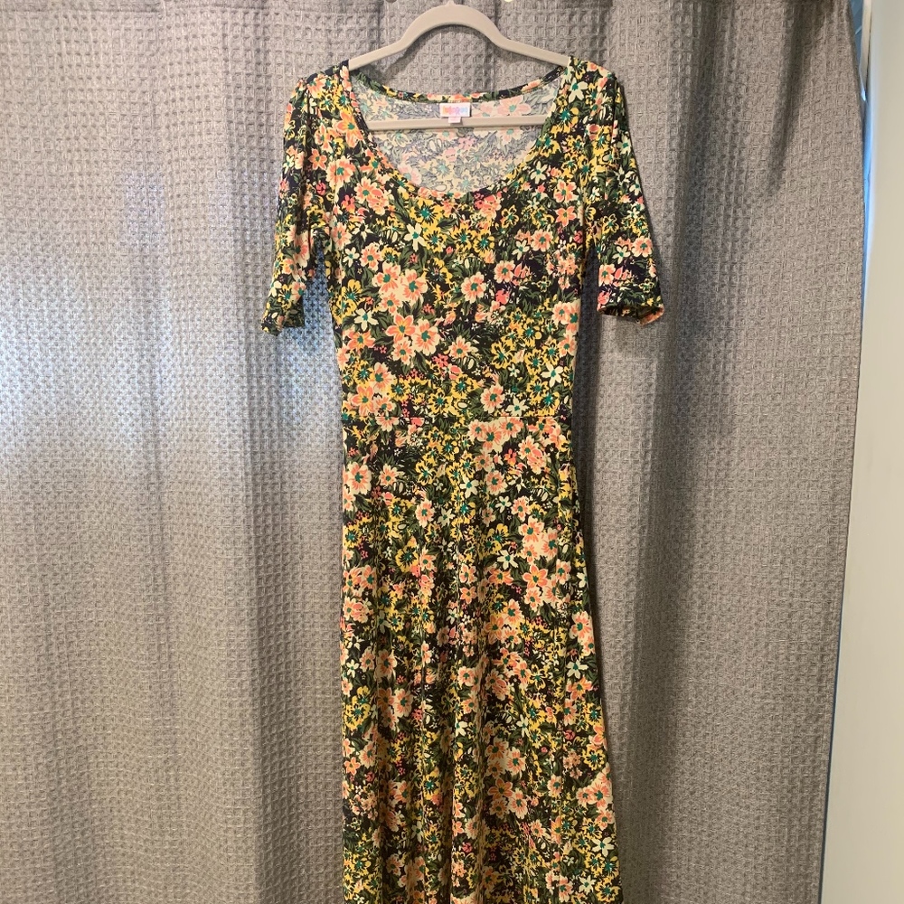 LulaRoe Ana floral dress NWOT